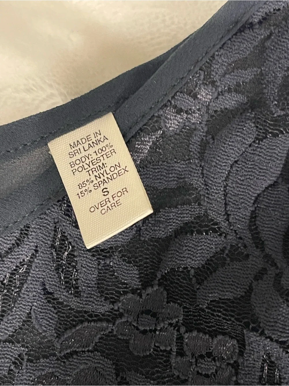 Victoria's Secret Black Lace-Trim Layered Chiffon Chemise